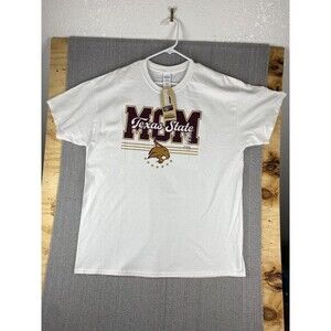Texas State Bobcats Mom Shirt Womens XL White/Red Football University Merch NWT